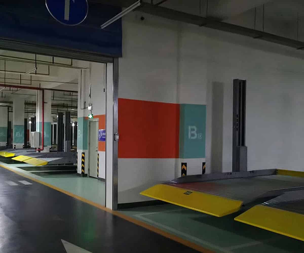 康定雙柱機械停車位回收