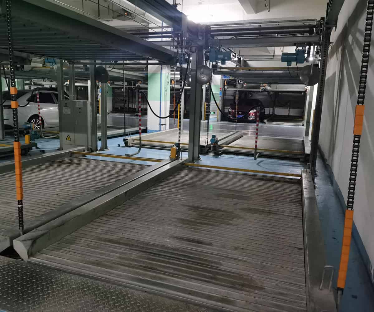 負二正三地坑式PSH5D2五層升降橫移機械式停車設備