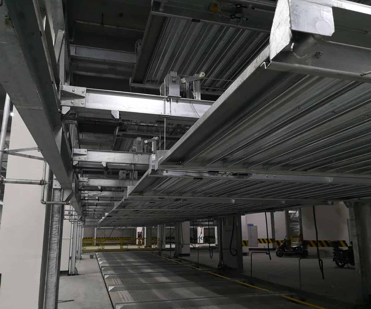 巫溪負二正二地坑式PSH4D2四層升降橫移機械式停車設備