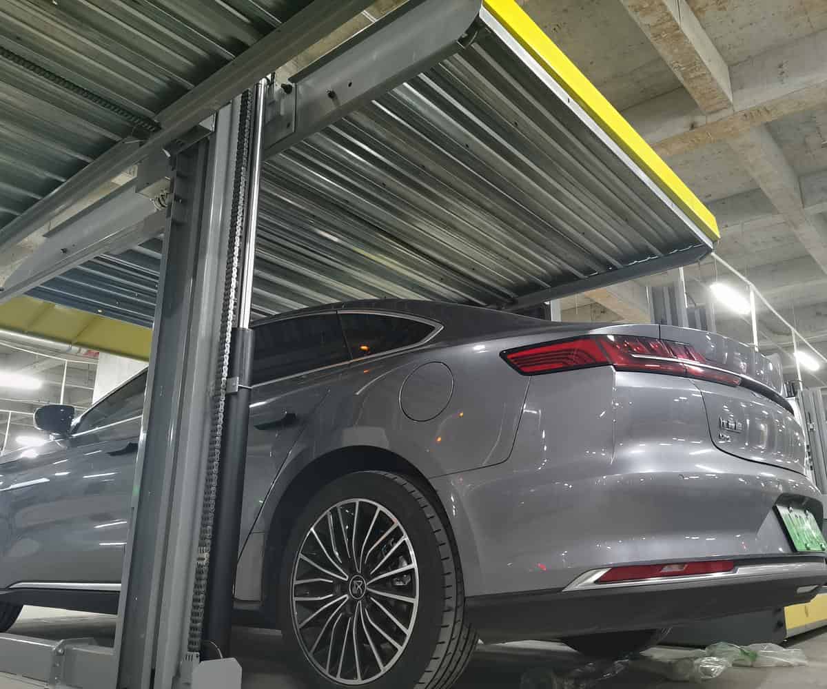 渠縣立體車庫兩柱停車位支持驗收