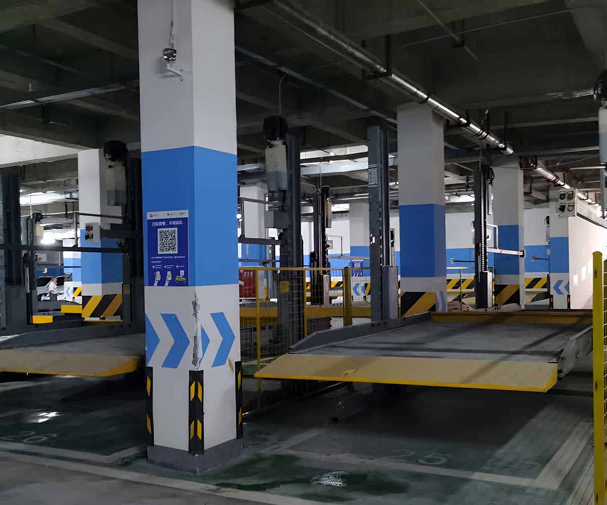 上下兩層機械式立體停車設備的標準尺寸解析